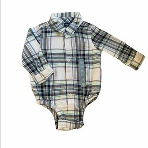 GAP Plaid Flannel Bodysuit